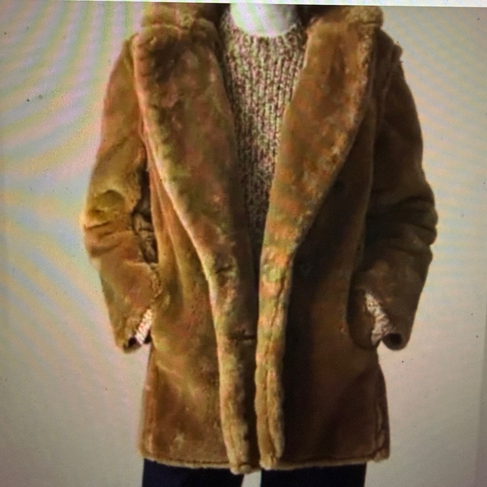 J. Crew faux fur Peacoat - Picture 5 of 5